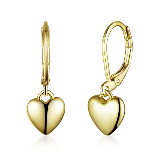Shiny Heart Earrings