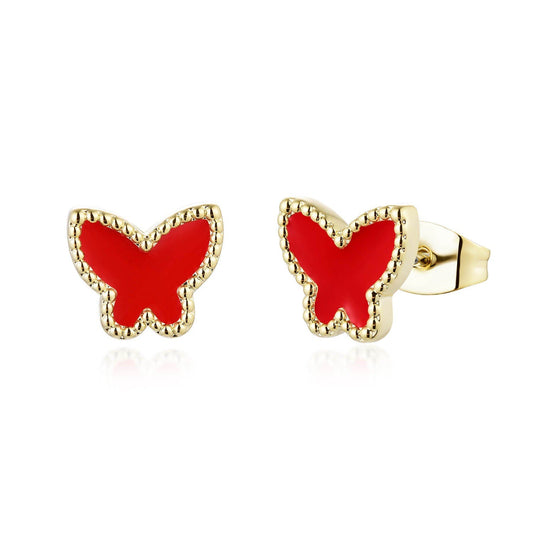 Color Butterfly Studs