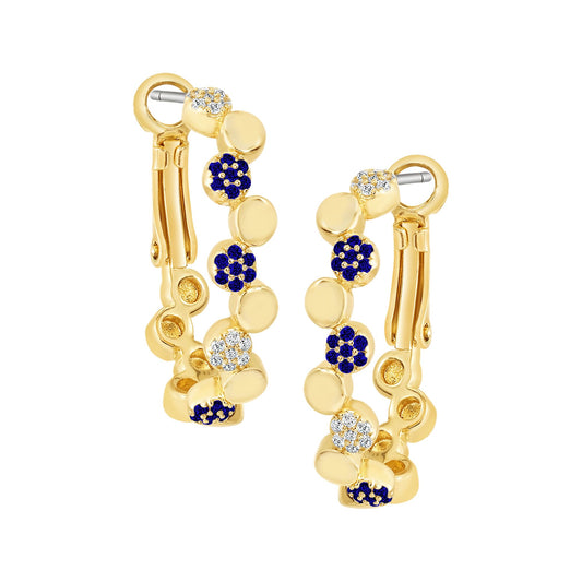 Dotted Pattern Huggie Earring