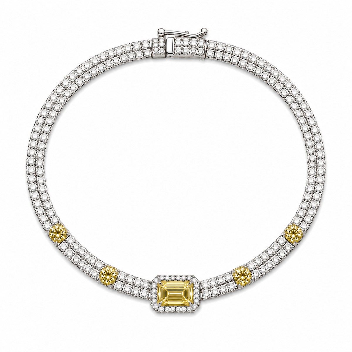 Stacked Colored Tennis Bracelet