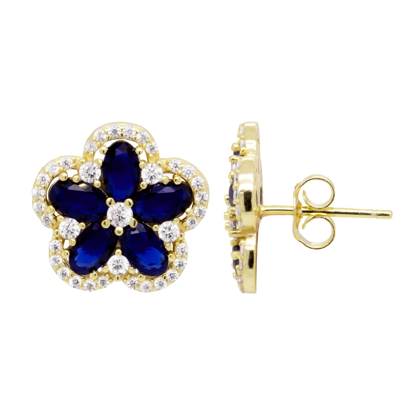 Inner Color Floral Studs