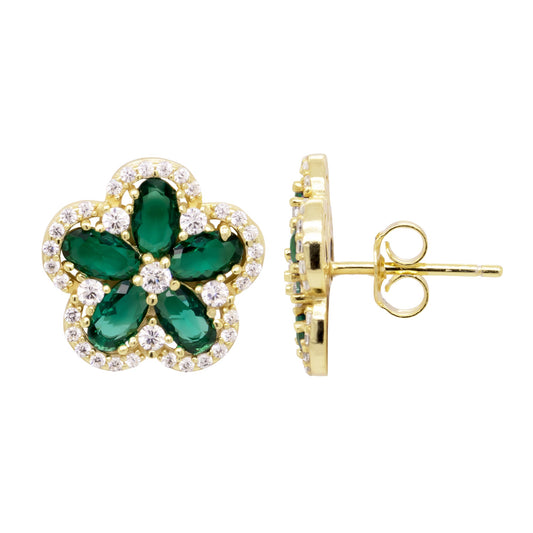 Inner Color Floral Studs