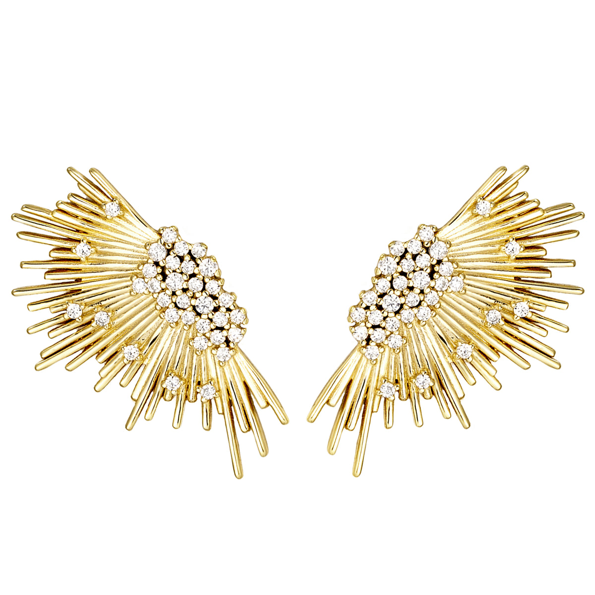 Stone Burst Earrings