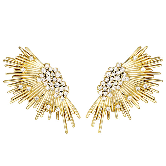 Stone Burst Earrings