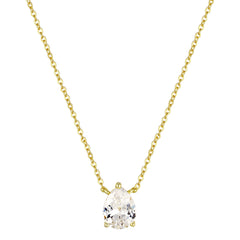 Teardrop Solitaire Pendant