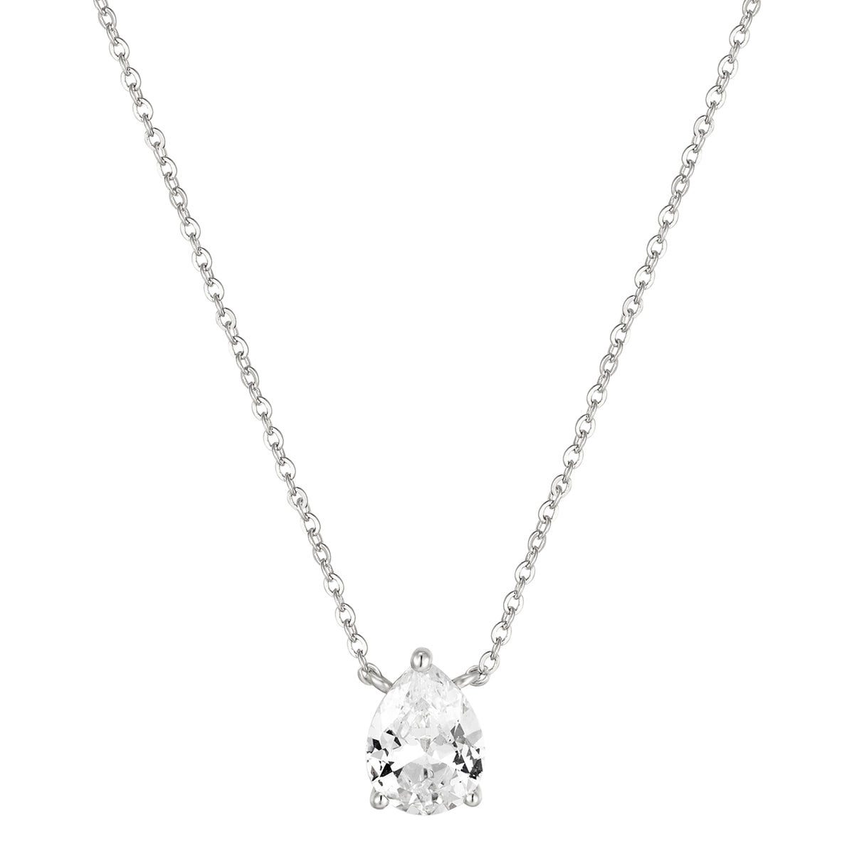 Teardrop Solitaire Pendant