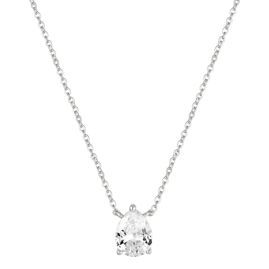 Teardrop Solitaire Pendant