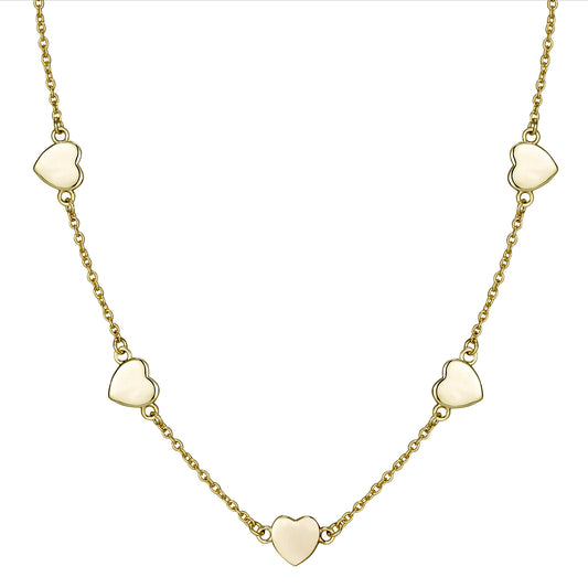 Gold Shiny Heart Necklace