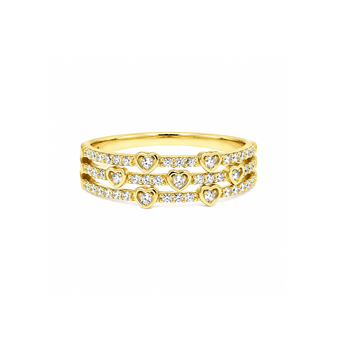 Layered Heart Ring