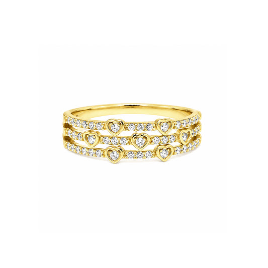Layered Heart Ring