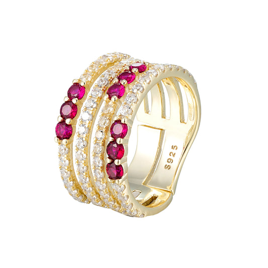Stacked Colored Ring