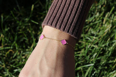 Enamel Clover Bracelet