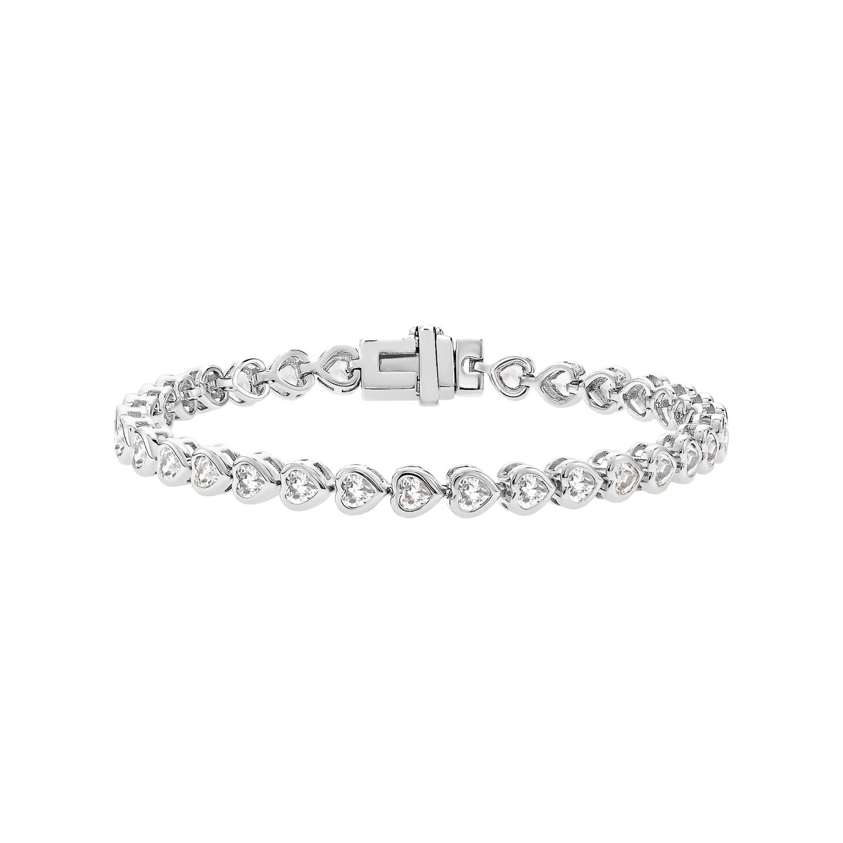 Dainty Heart Bezel Bracelet