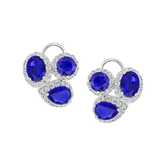 Mixed Shape Trio Stud Earrings