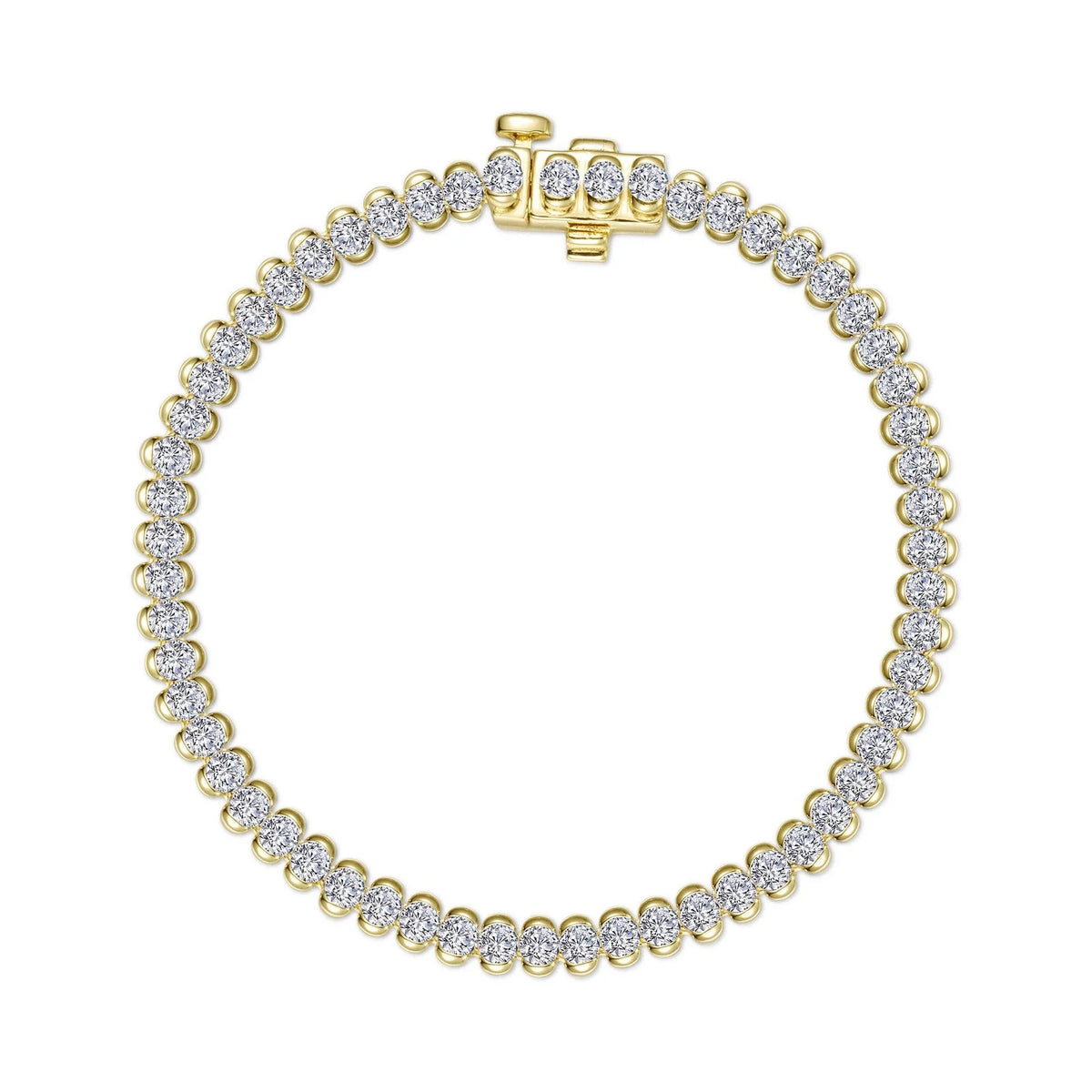 Aria Half- Bezel Tennis Bracelet