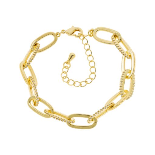 Ribbed Links Bracelet