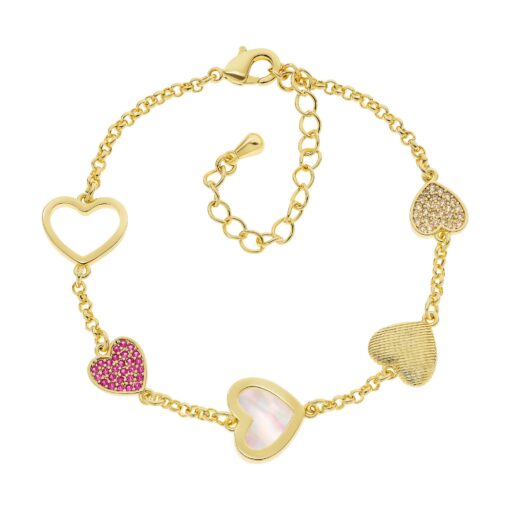 Heart Medley Station Bracelet