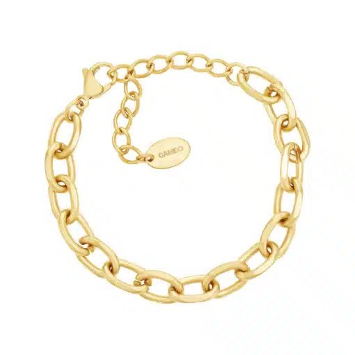 Matte Dented Ovals Bracelet