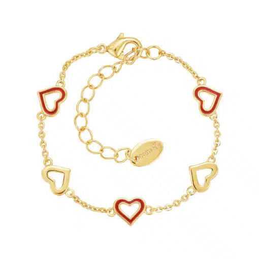 Up & Down Outline Heart Bracelet