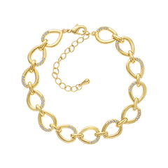Lined Teardrop Bracelet