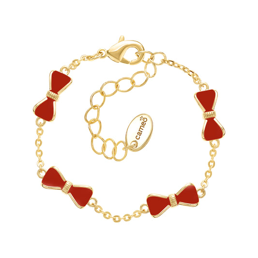 Enamel Bow Tie Bracelet