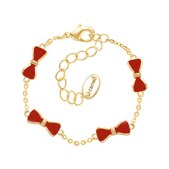 Enamel Bow Tie Bracelet