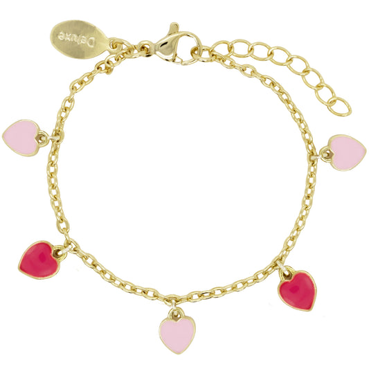 Pink Blend Heart Bracelet