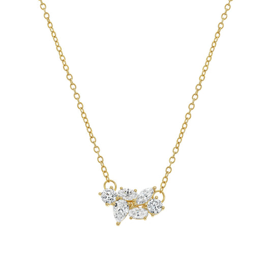 Multi Shape Cluster Necklace