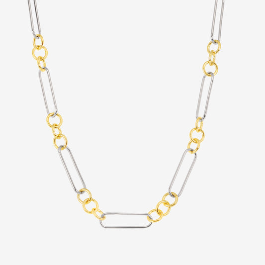 Two Tone Link Necklace