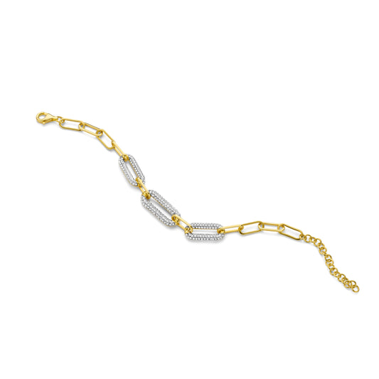 Middle Pave Link Bracelet