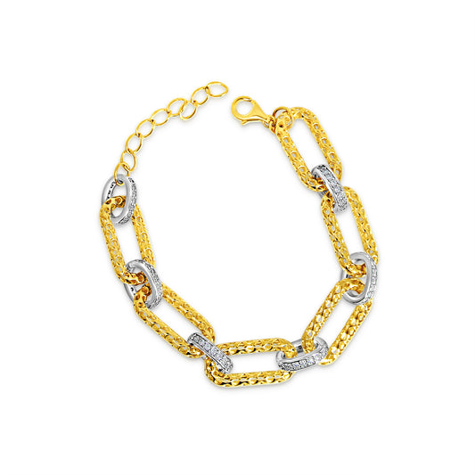 Unique Statement Link Bracelet