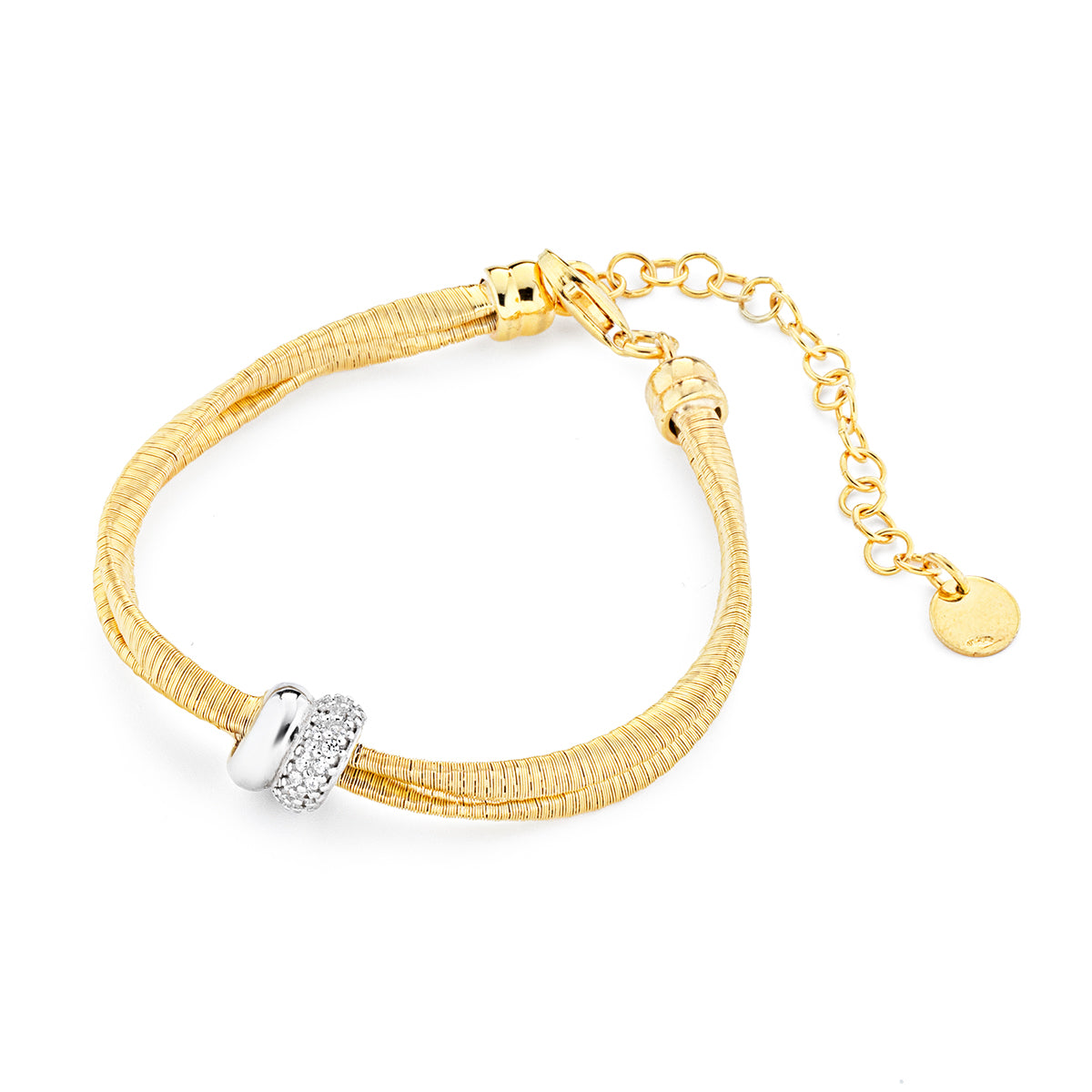 Gold Double Twist Bracelet