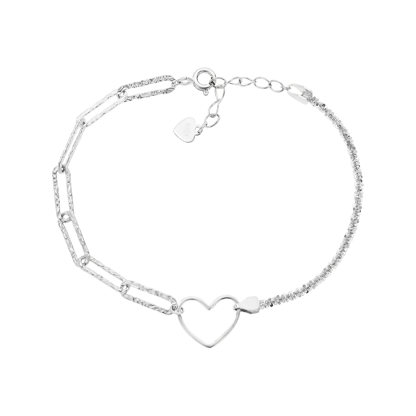 Heart Half & Half Bracelet