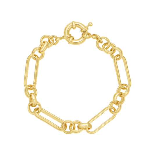 Unique Rectangle Link Bracelet
