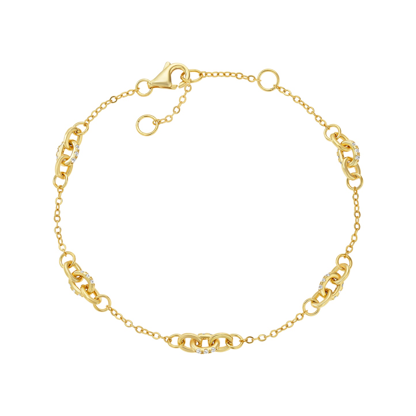 Dainty Intertwined Link Bracelet