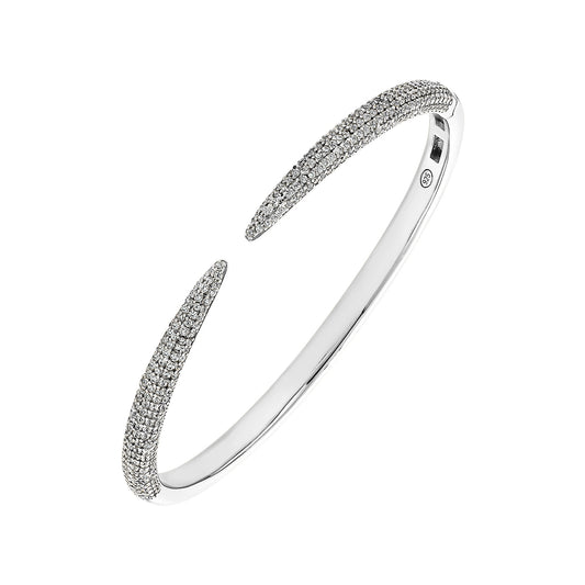 Open Pave Bangle