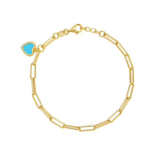 Link Heart Bracelet