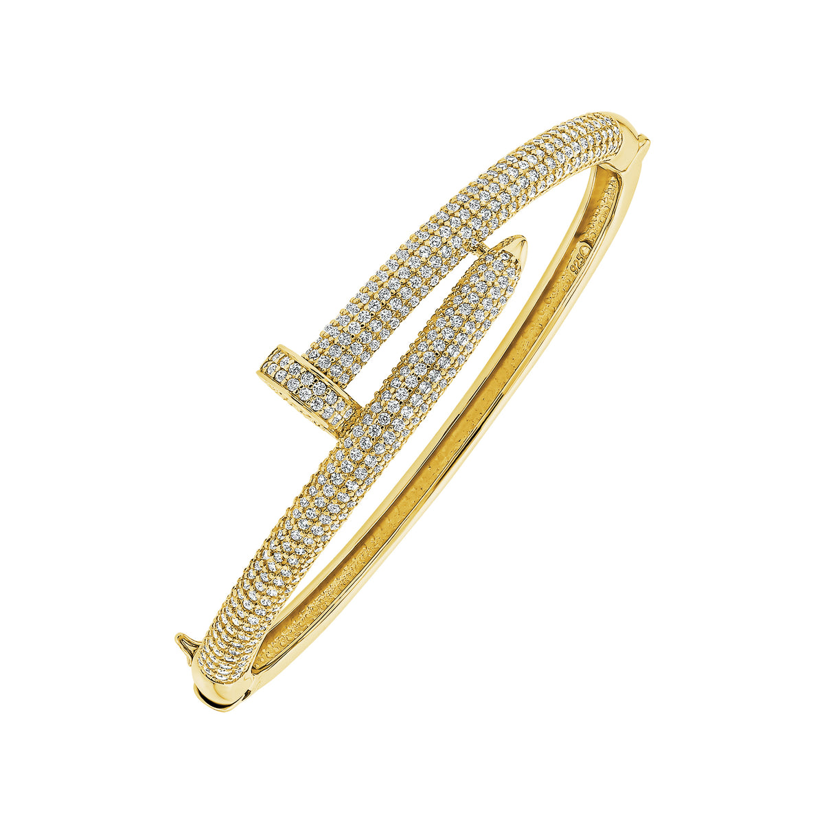 Pave Nail Bangle