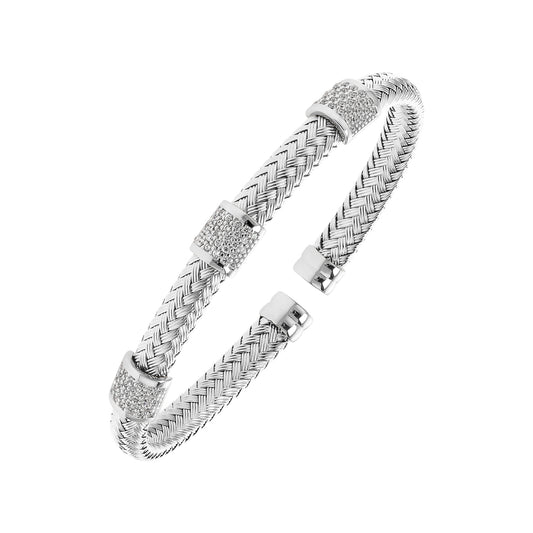 Textured Triple Rolled Bangle