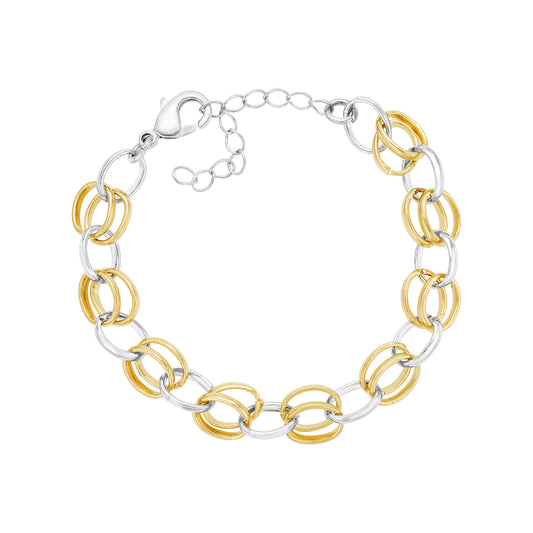 Two Tone Double Bracelet