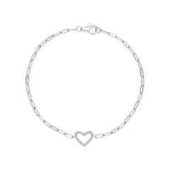 Open Mini Heart Bracelet