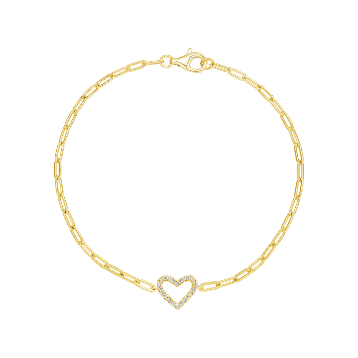 Open Mini Heart Bracelet