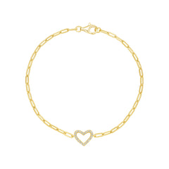 Open Mini Heart Bracelet