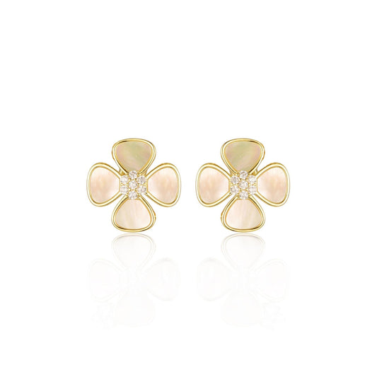 Oversized Mother Of Pearl Studs