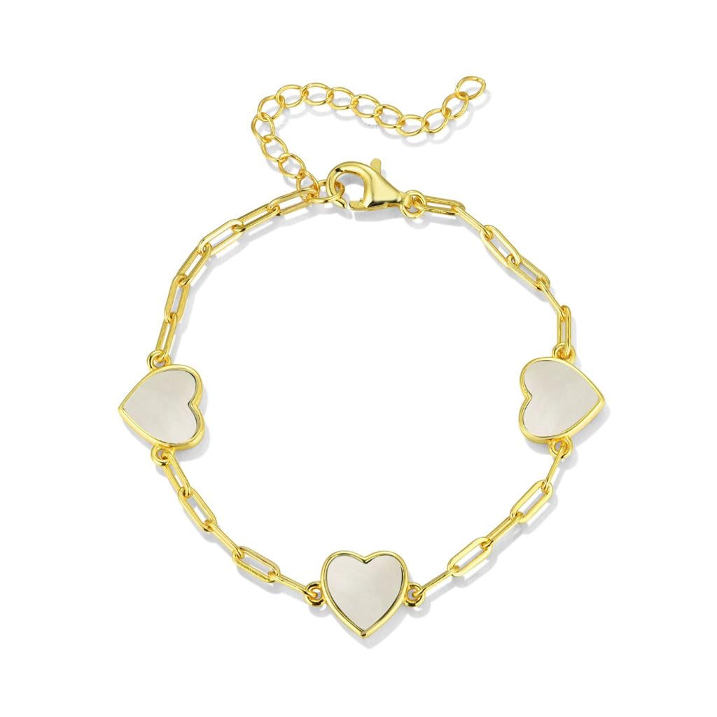 Link Single Heart Bracelet