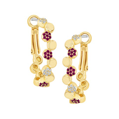 Dotted Pattern Huggie Earring