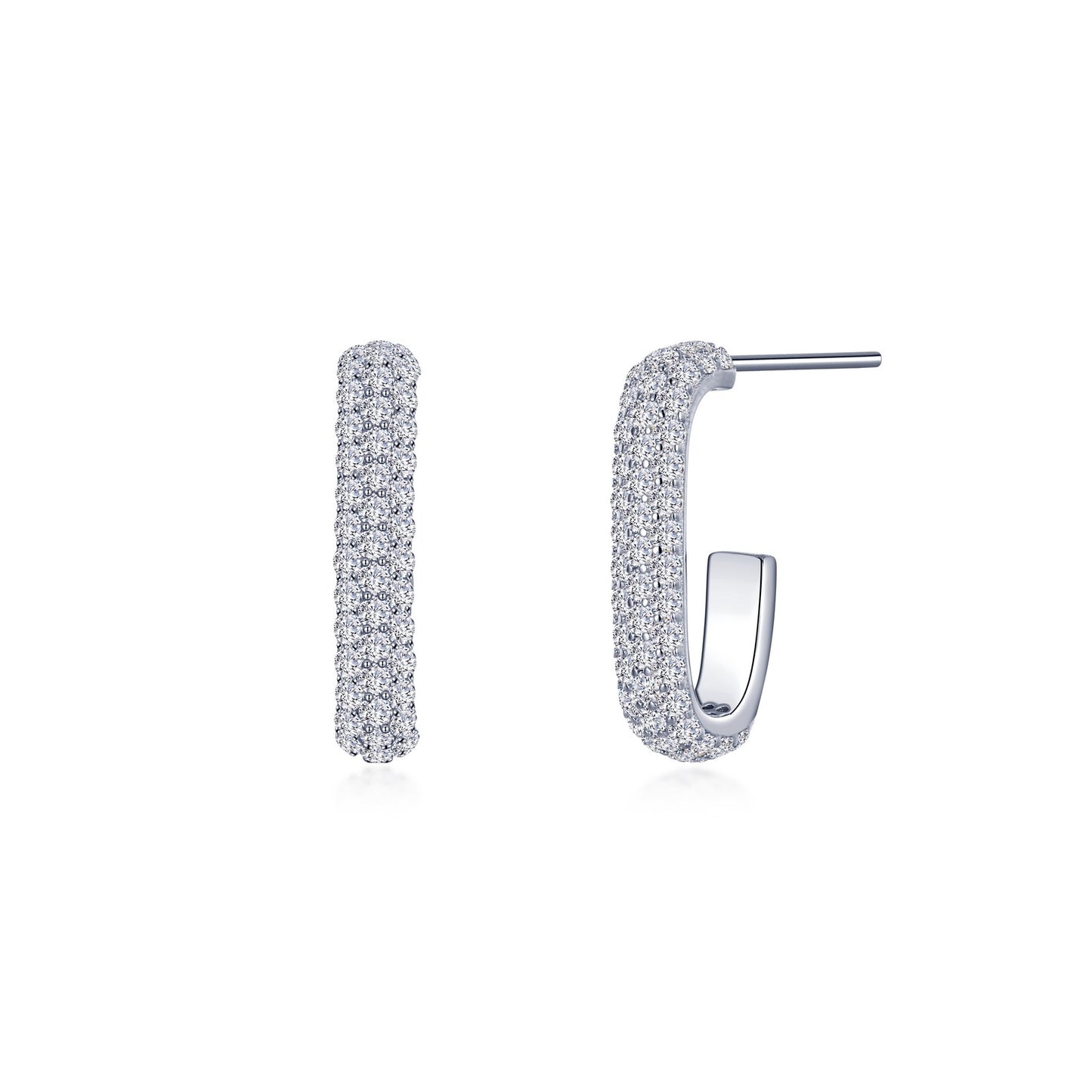 Paperclip Hoop Earrings