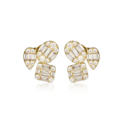 Baguette Multi Shape Studs