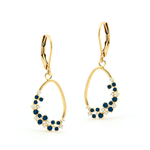 Scattered Stones Rock Earring