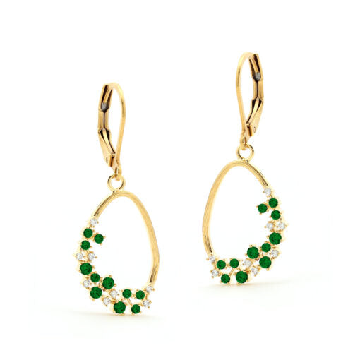 Scattered Stones Rock Earring